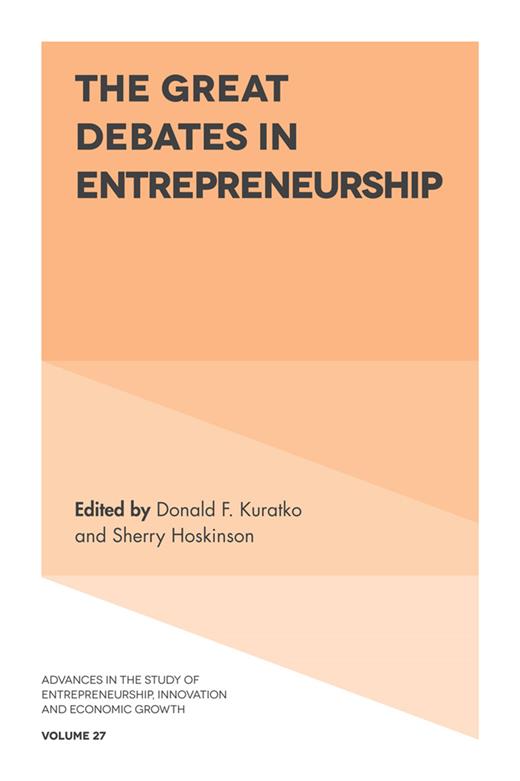 Book cover for The Great Debates in Entrepreneurship