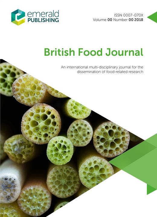 British Food Journal Cover Image for Volume 126, Issue 13