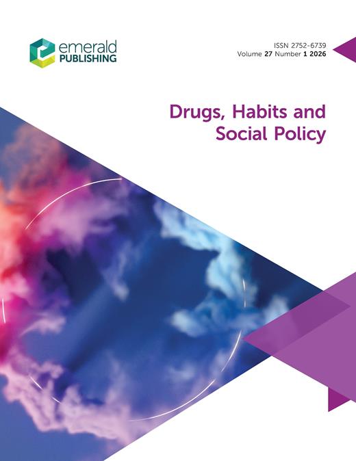 Drugs, Habits and Social Policy Cover Image for Volume 27, Issue 1