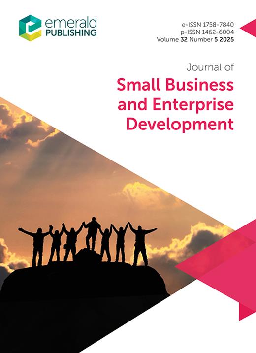Journal of Small Business and Enterprise Development Cover Image for Volume 32, Issue 5