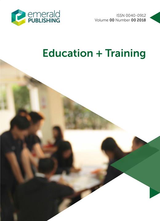 Education + Training Cover Image for Volume 65, Issue 8-9